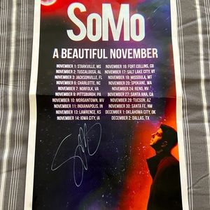 signed Somo tour poster